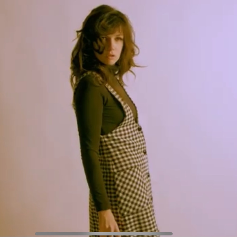 Checked jumper with pockets- as seen in *repeat repeat video for “Arrangements”